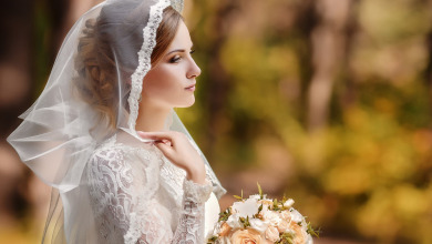 Как выбрать свадебную фату к платью